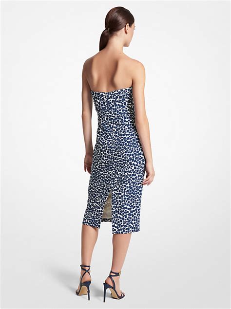 Cheetah Print Stretch Cady Dress 